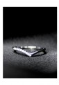 Women's Silver V Shape Ring With Shiny Stones 527365