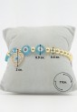 Women’s Elastic Bracelet with Heart and Evil Eye 527282-2