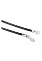 Rubber Necklace Cord 1.5mm 50cm with 925 Silver Clasp RCK250-1