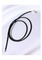Κορδόνι Λαιμού Καουτσούκ 2 mm 56cm Με Ασήμι 925 Κούμπωμα 527388-3