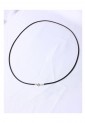 Κορδόνι Λαιμού Καουτσούκ 2 mm 52 cm Με Ασήμι 925 Κούμπωμα 527388-2