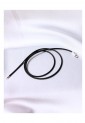 Κορδόνι Λαιμού Καουτσούκ 2.5mm 41cm Με Ασήμι 925 Κούμπωμα 527388-1