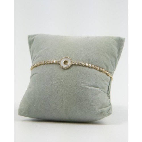 Γυναικείο Βραχιόλι Χρυσό Ρυθμιζόμενο με Φίλντισι 527285-2