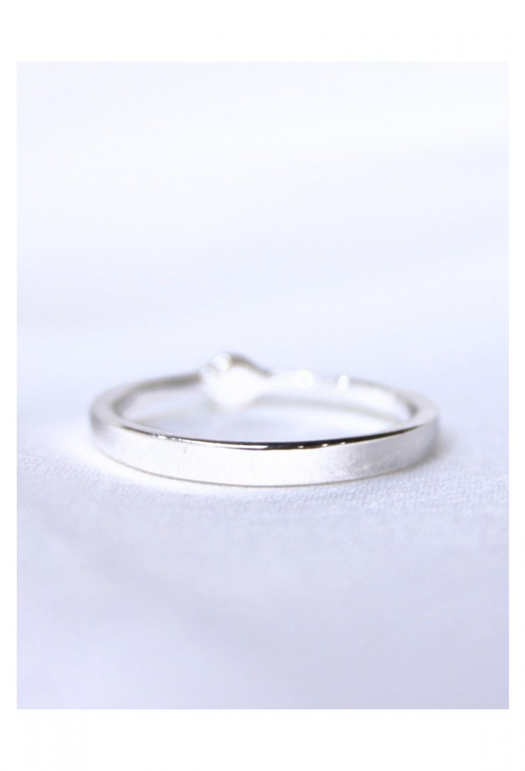 Women's Opal Ring Silver 925 Minimal Design 527382
