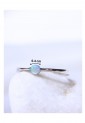 Women's Opal Ring Silver 925 Minimal Design 527382