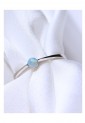 Women's Opal Ring Silver 925 Minimal Design 527382