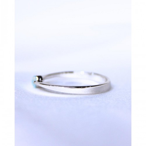 Women's Opal Ring Silver 925 Minimal Design 527382