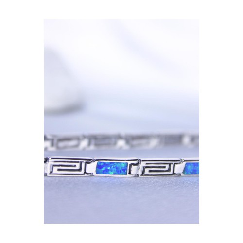 Βραχιόλι Γυναικείο Ασήμι 925 Οπάλ 20 cm 8,6 gr. 527392