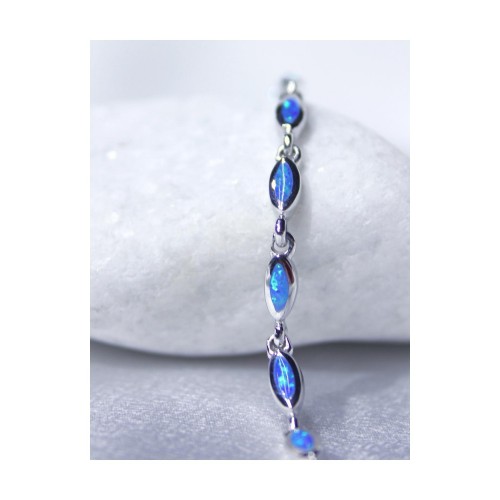 Βραχιόλι Γυναικείο Ασήμι 925 Οπάλ 19,4 cm 6,7 gr. 527399