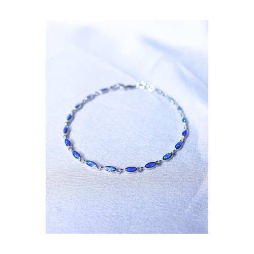 Βραχιόλι Γυναικείο Ασήμι 925 Οπάλ 19,4 cm 6,7 gr. 527399