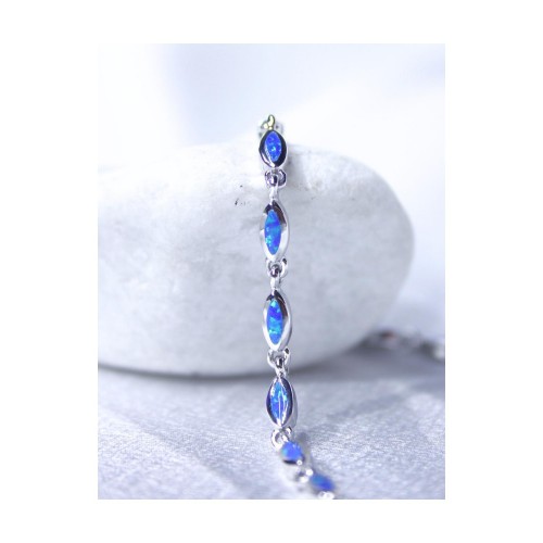 Βραχιόλι Γυναικείο Ασήμι 925 Οπάλ 19,5 cm 6,8 gr. 527400