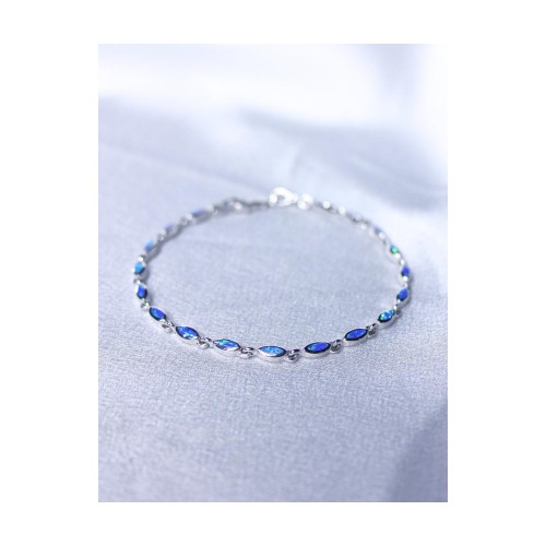 Βραχιόλι Γυναικείο Ασήμι 925 Οπάλ 19,5 cm 6,8 gr. 527400