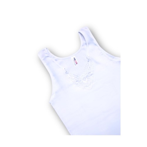 Women’s Cotton Undershirt Lace Detail 527416