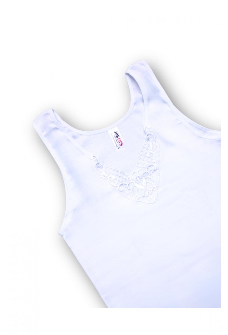 Women’s Cotton Undershirt Lace Detail 527416