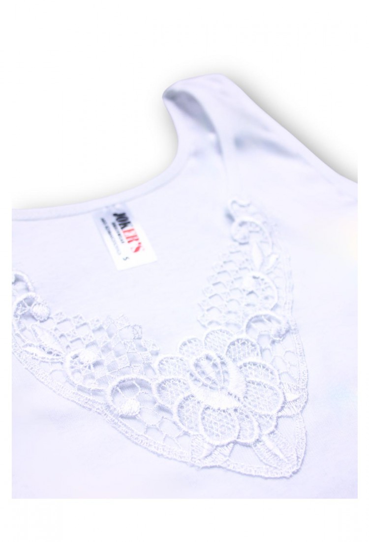 Women’s Cotton Undershirt Lace Detail 527416