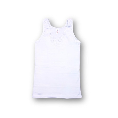 Women’s Cotton Undershirt Lace Detail 527416