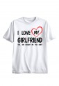Ανδρική Κοντομάνική Μπλούζα Με Τύπωμα I Love My Girlfriend. Yes, She MT1110-1