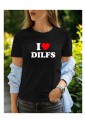 Γυναικεία Κοντομάνικη Μπούζα Με Τύπωμα I Love DILFS MT1113