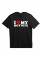 Ανδρική Κοντομάνική Μπλούζα Με Τύπωμα I Love My Hot Wife MT1116