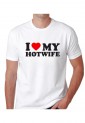 Ανδρική Κοντομάνική Μπλούζα Με Τύπωμα I Love My Hot Wife MT1116-1