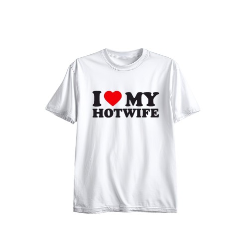 Ανδρική Κοντομάνική Μπλούζα Με Τύπωμα I Love My Hot Wife MT1116-1