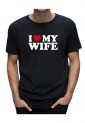 Ανδρική Κοντομάνική Μπλούζα Με Τύπωμα I Love My Wife MT1117