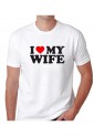 Ανδρική Κοντομάνική Μπλούζα Με Τύπωμα I Love My Wife MT1117-1