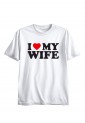 Ανδρική Κοντομάνική Μπλούζα Με Τύπωμα I Love My Wife MT1117-1