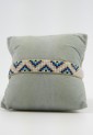 Women's  Handmade Macrame Bracelet With White And Blue Beads Geometric Boho Design 527304-1