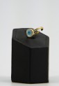 Women’s Gold-Plated Brass Ring With Round Evil Eye Adjustable 527308-3