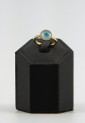 Women’s Gold-Plated Brass Ring With Round Evil Eye Adjustable 527308-3
