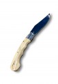 Traditional Cretan folding knife 21cm with bone handle and leather case