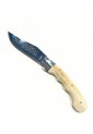 Cretan Bone Handle Folding Knife 21cm With Mantinada And Leather Case 527369 Traditional Cretan folding knife 21cm with bone handle and leather case