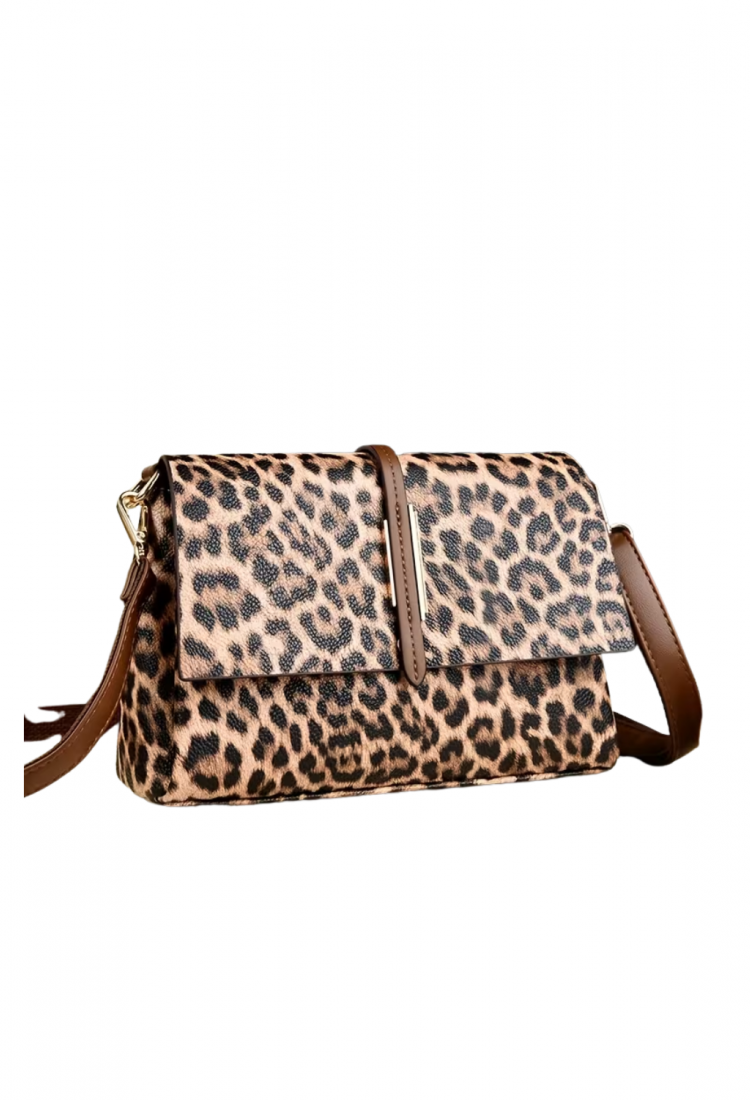 Women's leopard print shoulder and crossbody bag 527603