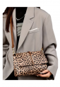 Women's leopard print shoulder and crossbody bag 527603