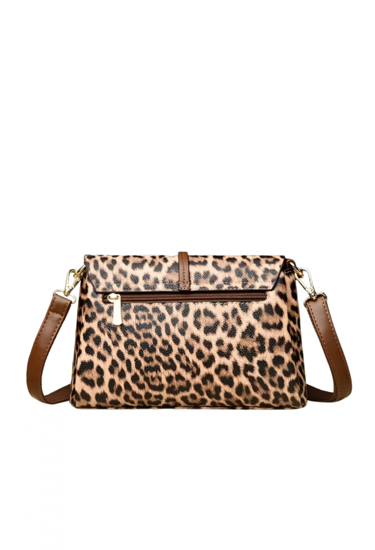 Women's leopard print shoulder and crossbody bag 527603