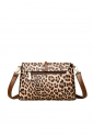 Women's leopard print shoulder and crossbody bag 527603