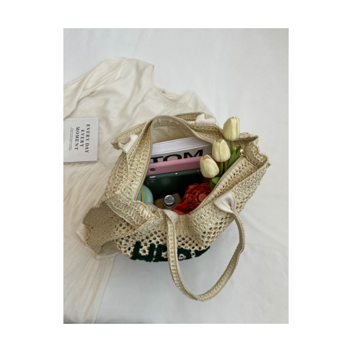 Women's Woven Shoulder Tote Bag "Here Comes The Sun" 527549