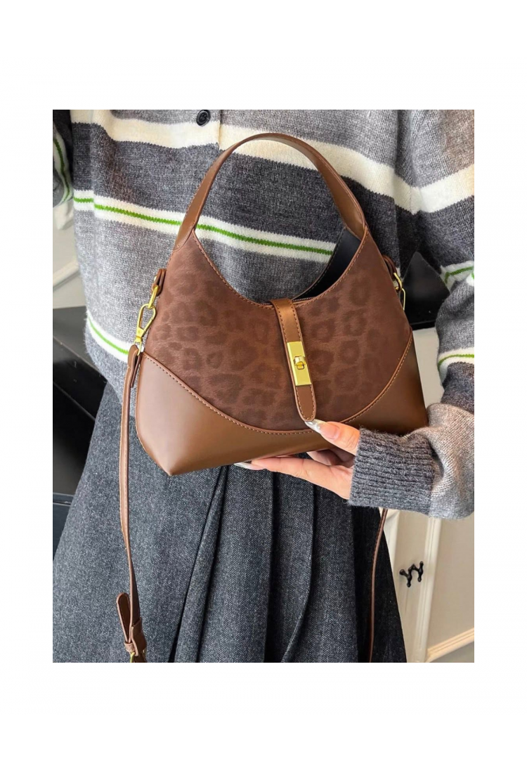 Women's Leopard Style Shoulder & Crossbody Bag