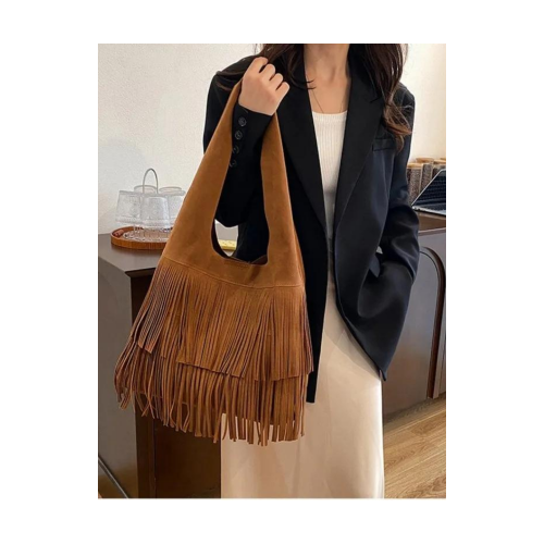Women's Boho Fringe Shoulder Bag 527620