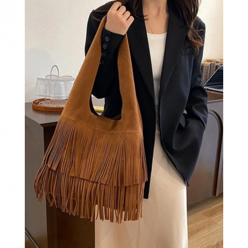 Women's Boho Fringe Shoulder Bag 527620