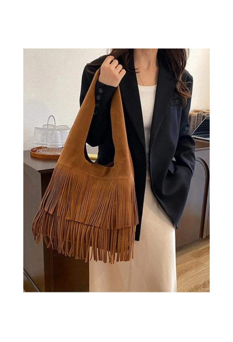 Women's Boho Fringe Shoulder Bag
