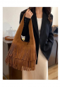 Women's boho fringe shoulder bag 527620