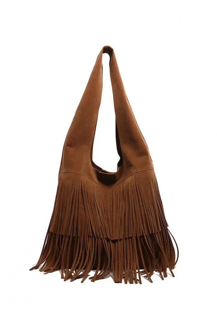 Women's boho fringe shoulder bag 527620