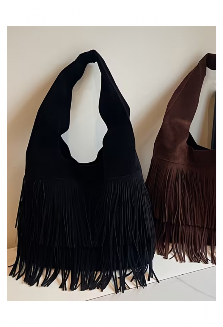 Women's boho fringe shoulder bag 527620