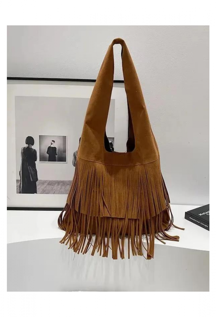 Women's Boho Fringe Bag 527620 Women's boho fringe shoulder bag 527620