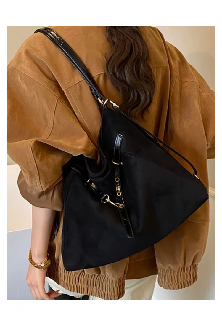 Women's suede style shoulder and crossbody bag 527660