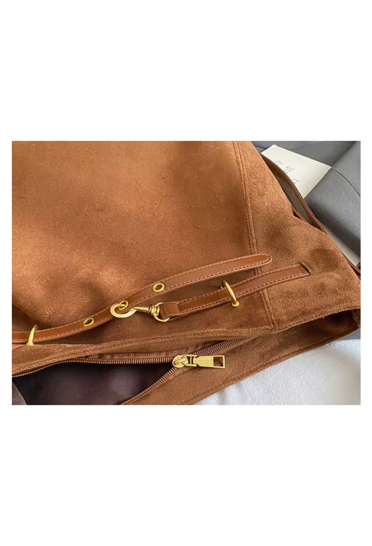 Women's suede style shoulder and crossbody bag 527660