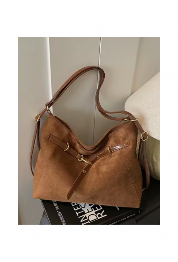Women's Suede Style Shoulder & Crossbody Bag