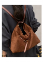 Women's suede style shoulder and crossbody bag 527660